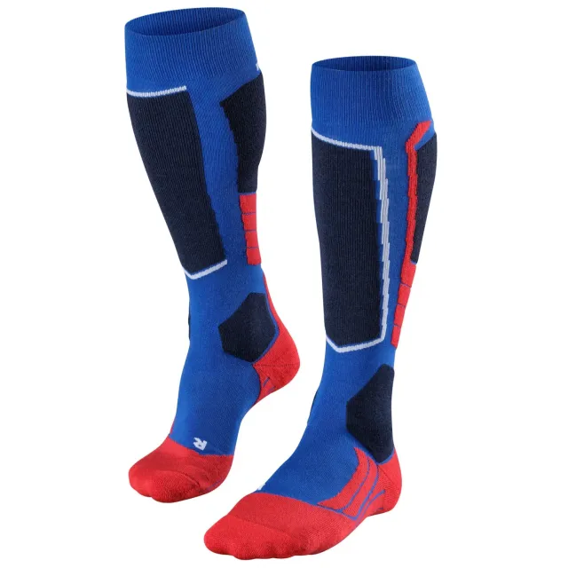 Falke SK2 heren skisokken blauw Blauw/rood