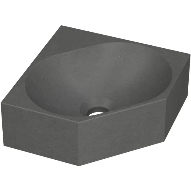 Ink Hoekfontein INK Matrix Quartz Zonder Kraangat 27 x 27 x 10 cm Grijs 3404332