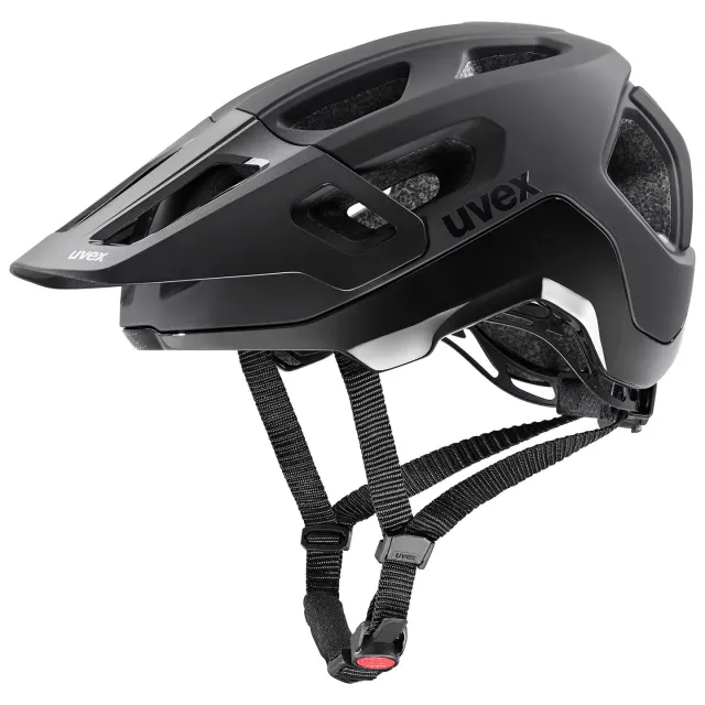 Uvex React fietshelm zwart Zwart/Grijs