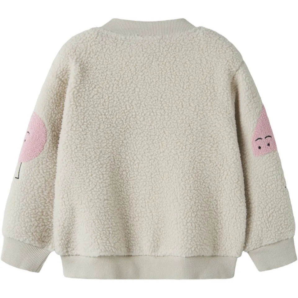 NAME IT MINI teddy baseballjack beige, foto 3