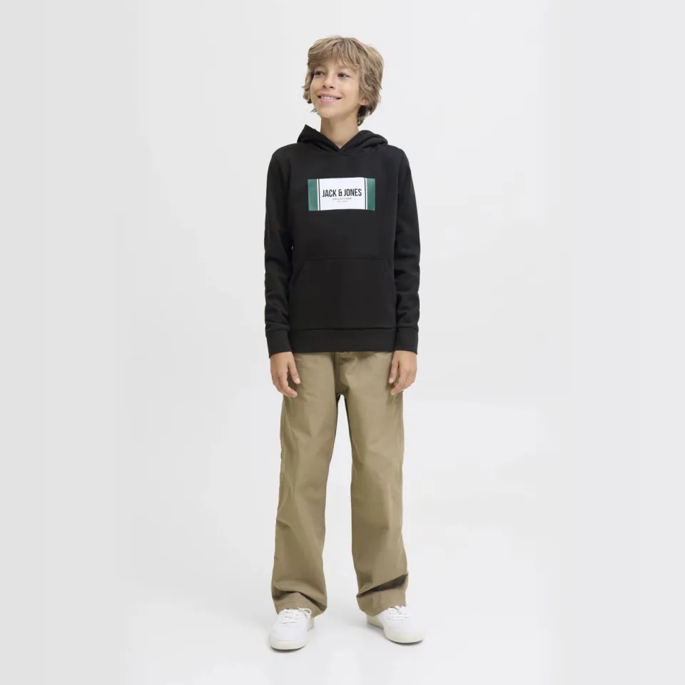 Jack & Jones JUNIOR hoodie zwart, foto 4