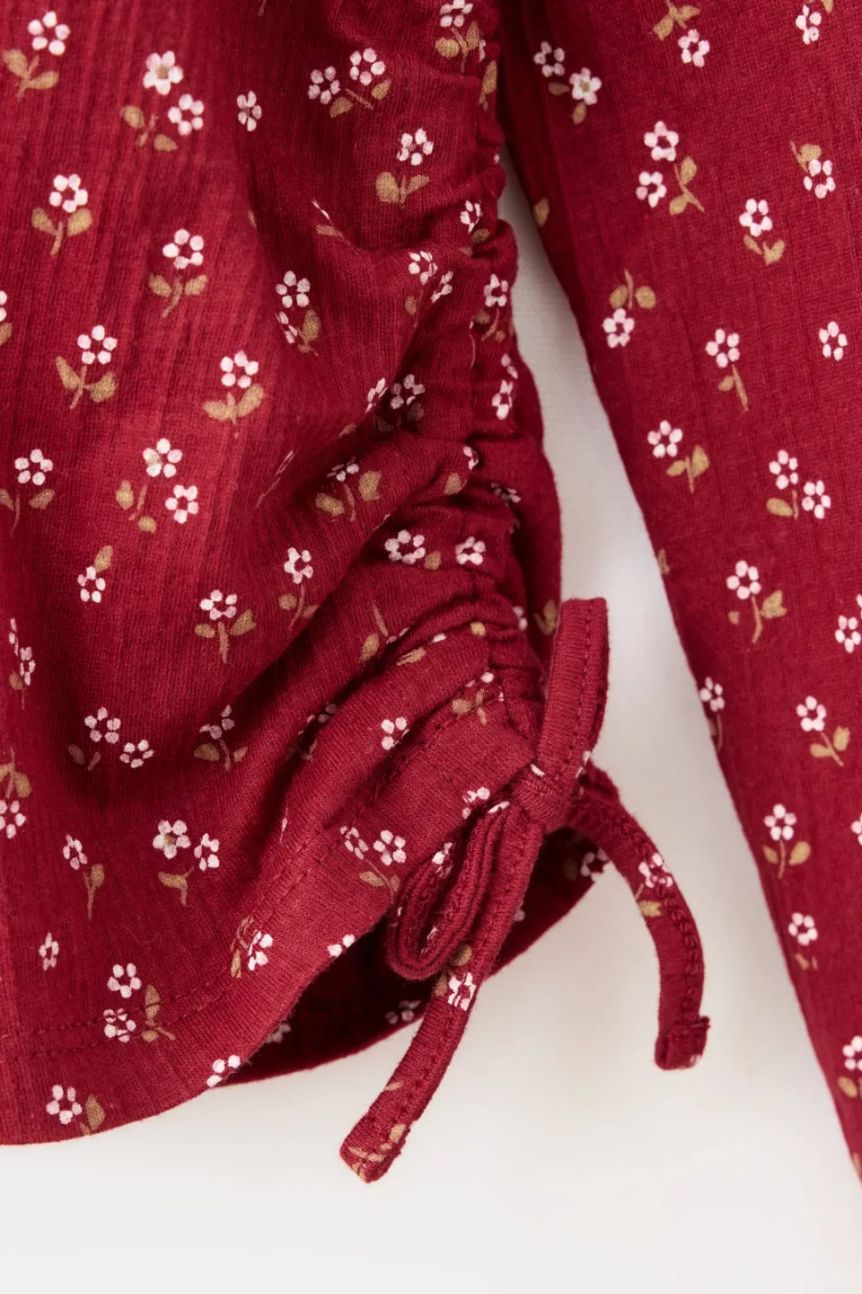 Mango gebloemde longsleeve rood, foto 5