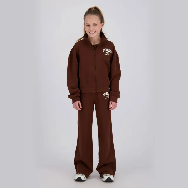 Vingino wide leg joggingbroek bruin