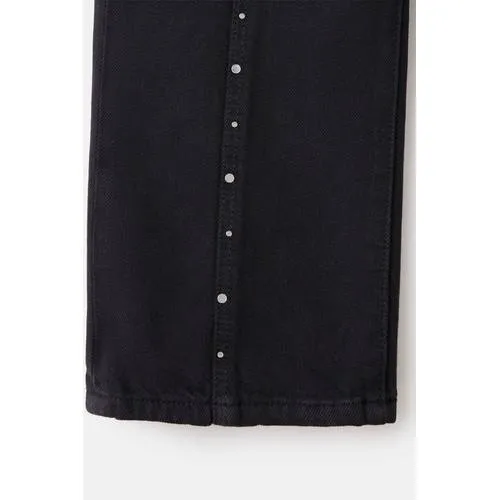 Mango Kids straight leg jeans met studs - changeant grijs, foto 2