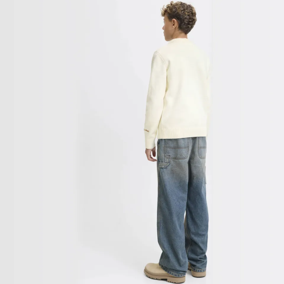 Jack & Jones JUNIOR pullover ecru gebreid, foto 4