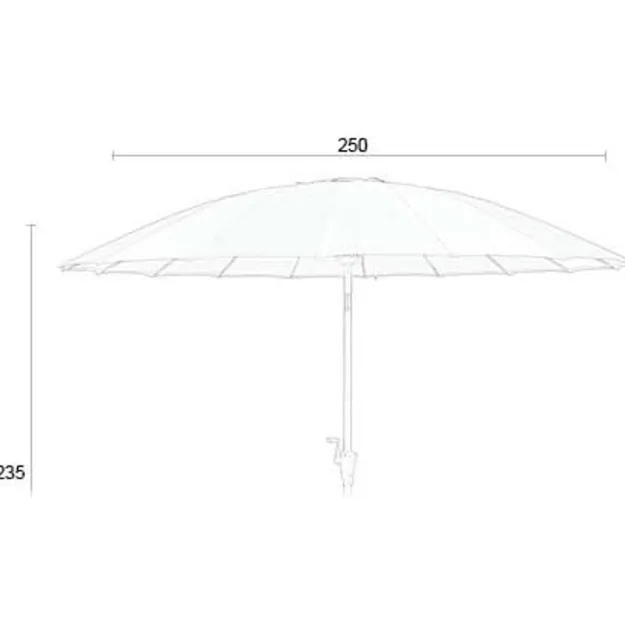 Zuiver Sunshine stokparasol beige, foto 5