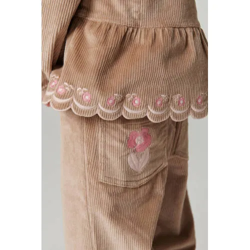 Copenhagen Colors corduroy casual broek beige, foto 8