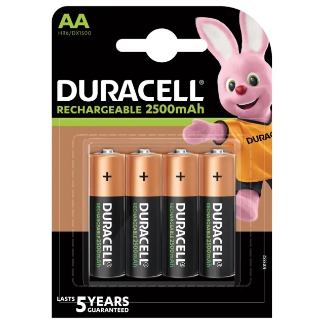 Duracell oplaadbare batterijen Recharge Ultra AA, blister van 4 stuks