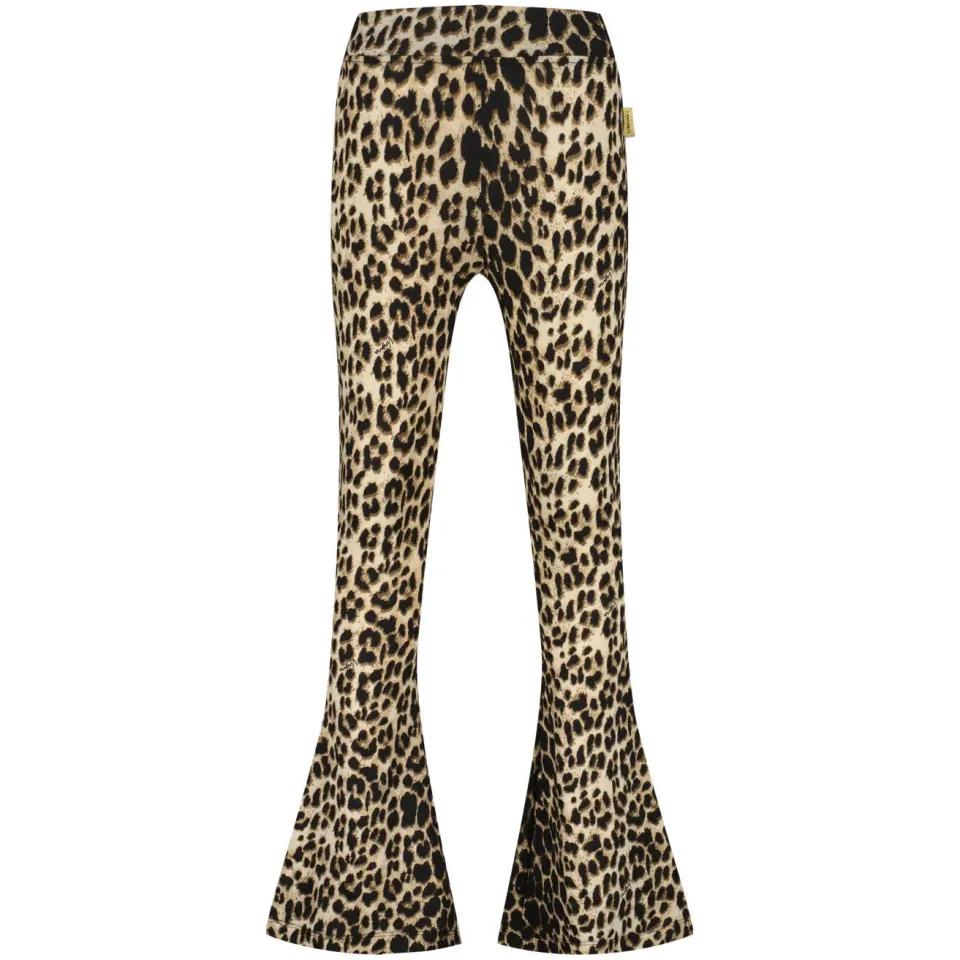 Vingino flared legging panterprint bruin, foto 2