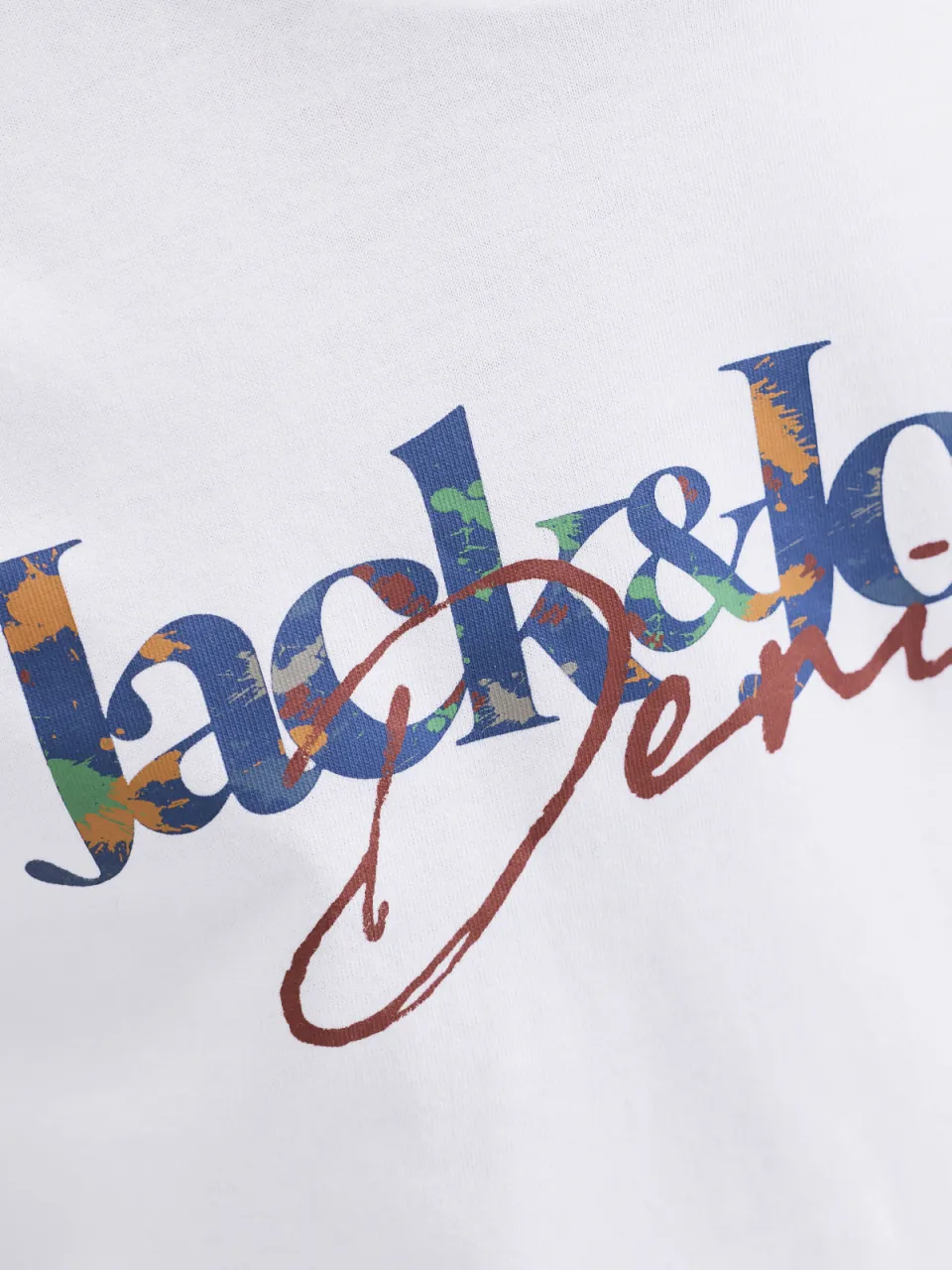 Jack & Jones JJTOM longsleeve met logo wit, foto 6