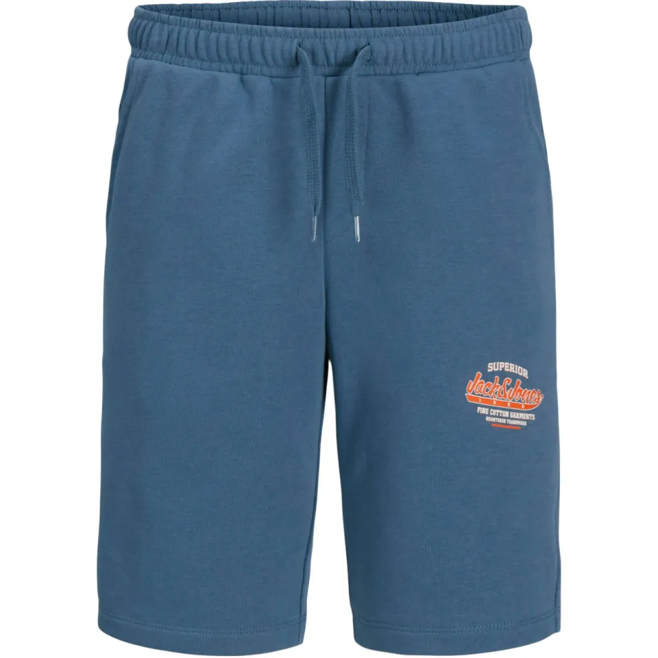 Jack & Jones JPSTLOGO sweatshort middenblauw, foto 2