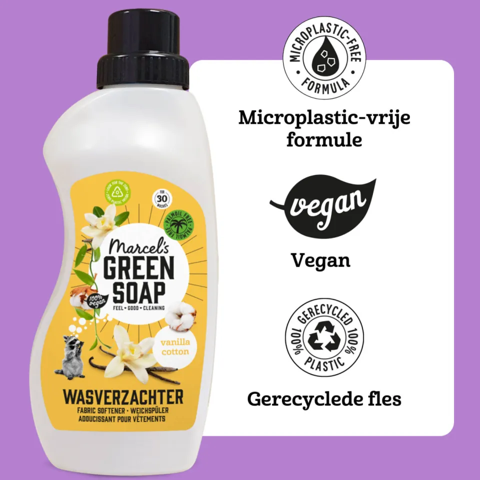 Marcel's Green Soap wasverzachter Vanille & Katoen, foto 6