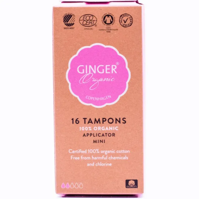 Ginger Organic Tampons Met Applicator Mini 16 stuks