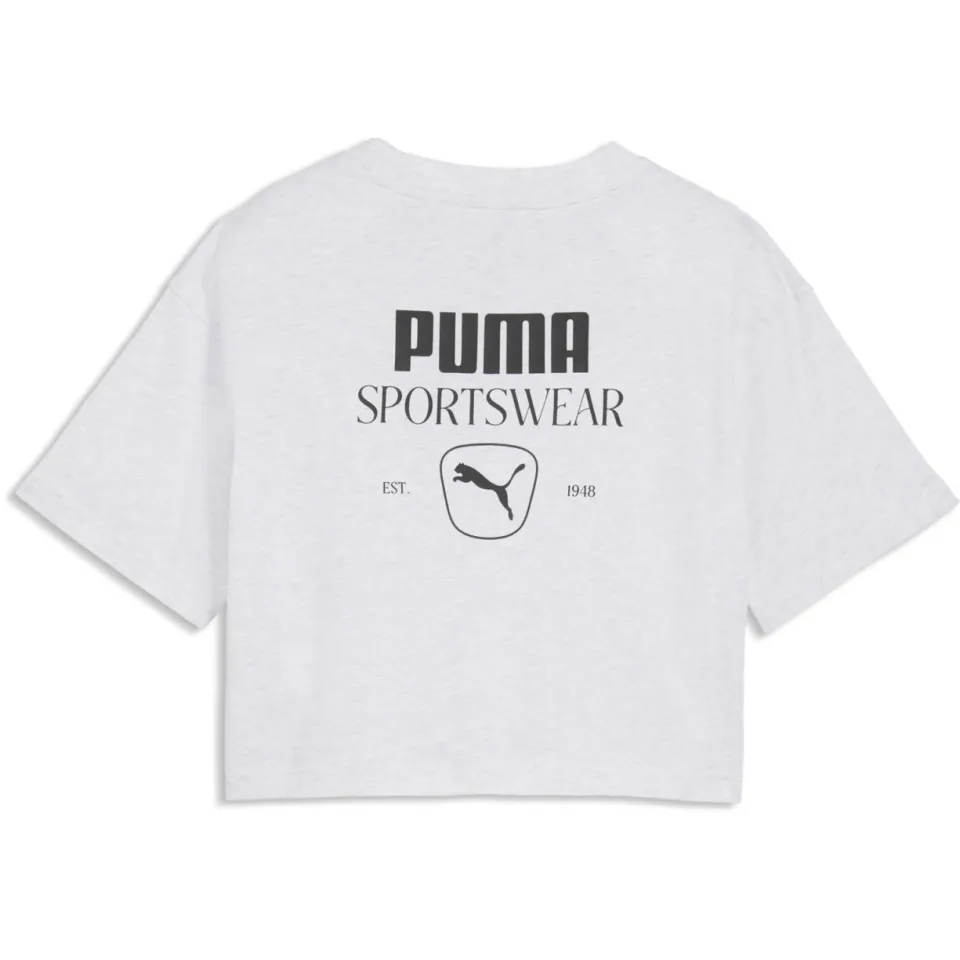 Puma class relaxed T-shirt wit, foto 2