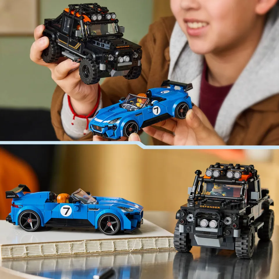 Lego Speed Champions Jaguar Project 7 en Land Rover Defender Set 77264, foto 5