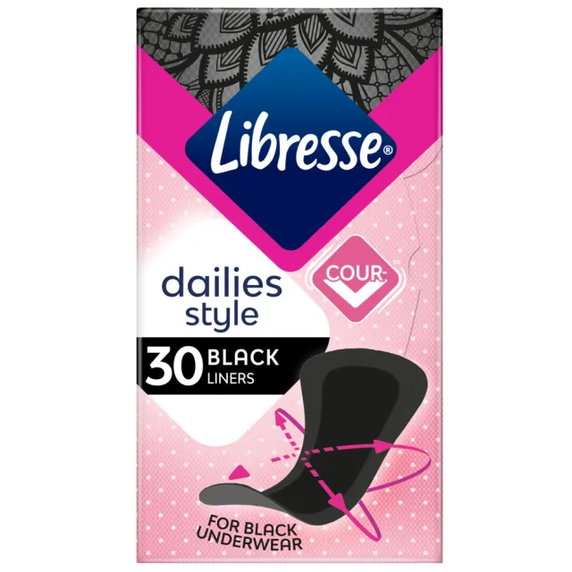 Libresse Dailies Style inlegkruisjes zwart
