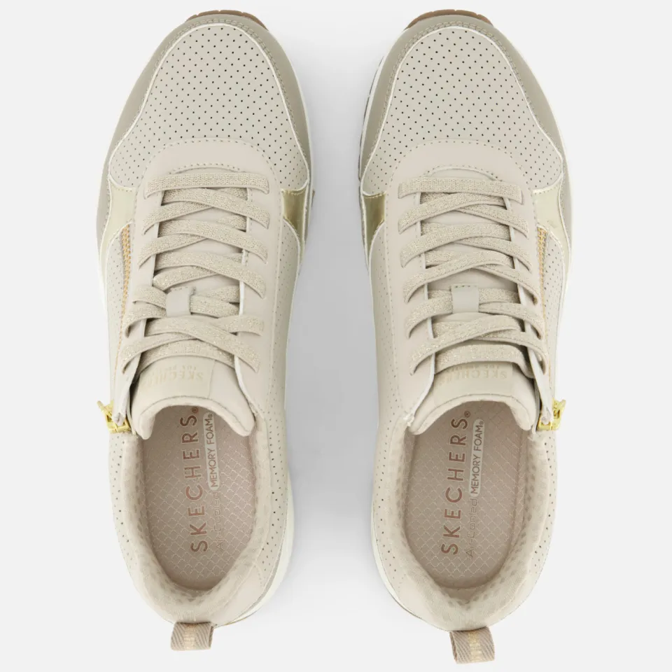 Skechers Uno Metallic Sliders sneakers beige, foto 7
