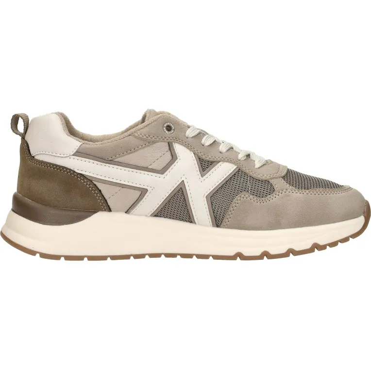 Mustang sneakers laag beige