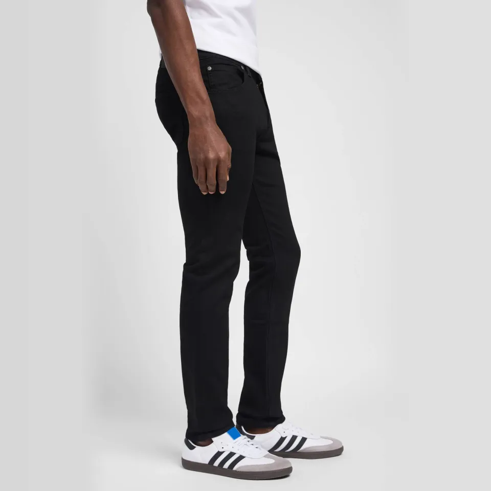 Lee slim tapered fit jeans Luke clean black, foto 4