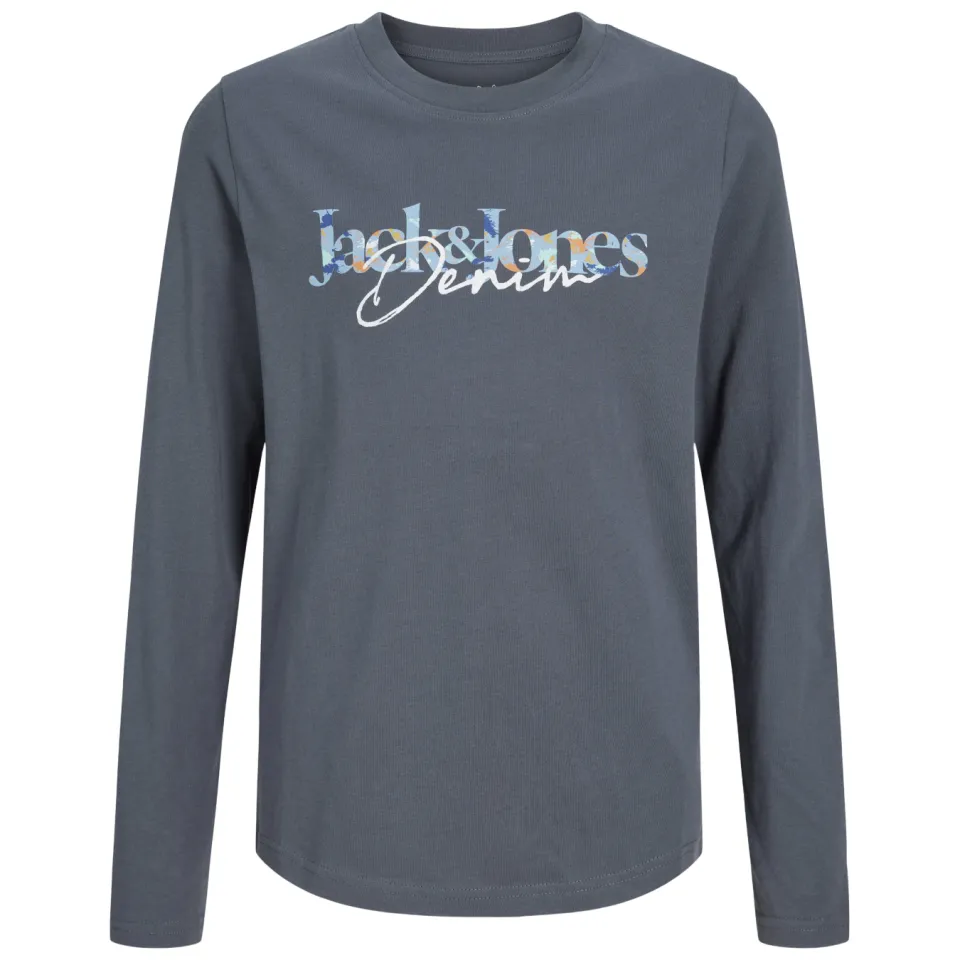 Jack & Jones longsleeve met logo grijs, foto 3