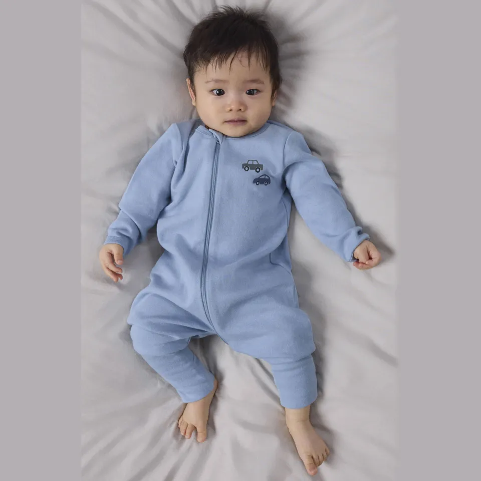 NAME IT Baby pyjama set van 2 blauw Blauw/ecru