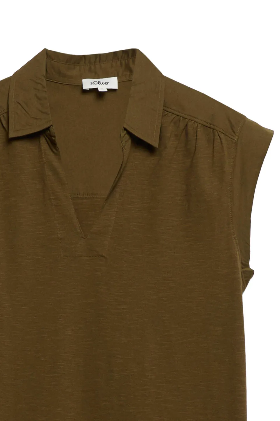 S.Oliver midi jurk bruin, foto 4
