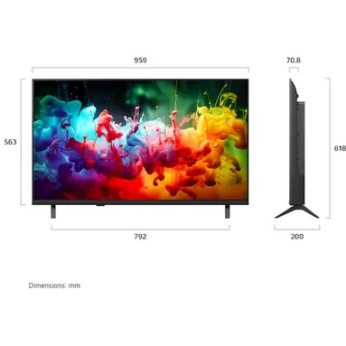 LG 43QNED72B6B 43 inch MiniLED-tv zwart