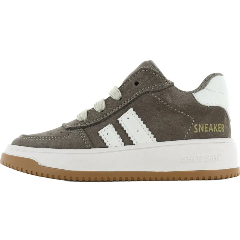 Shoesme suède sneakers - kaki/ecru, foto 4