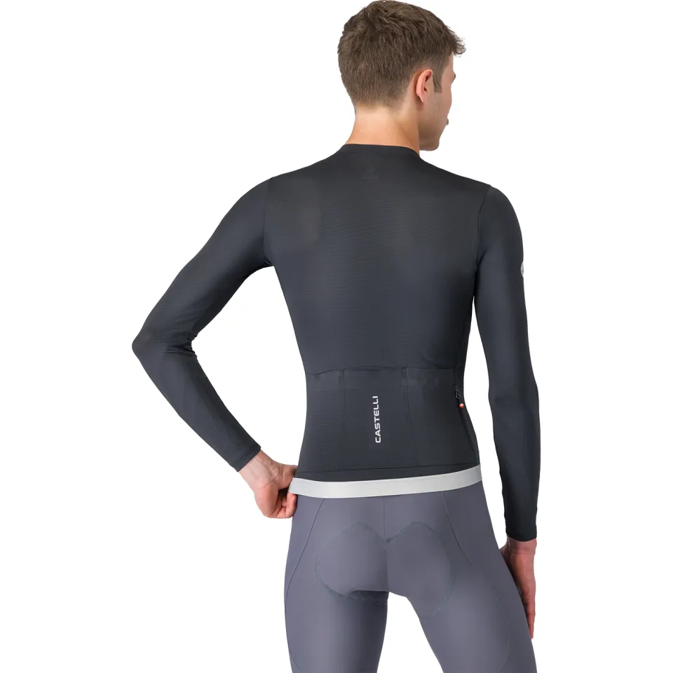 Castelli Espresso 2 fietsshirt lange mouwen grijs, foto 2