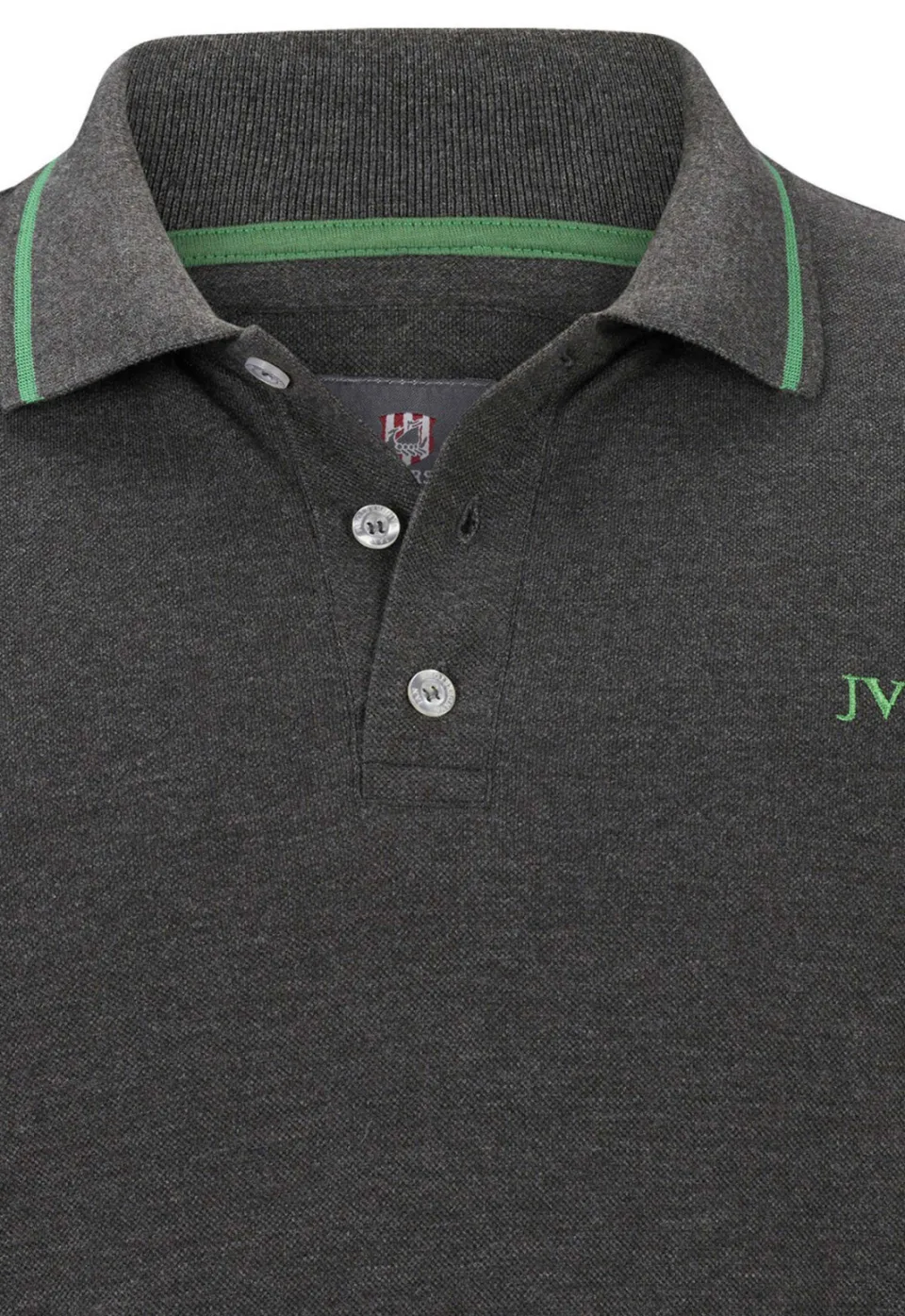 Jan Vanderstorm loose fit polo Plus Size ELLIS grijs, foto 5