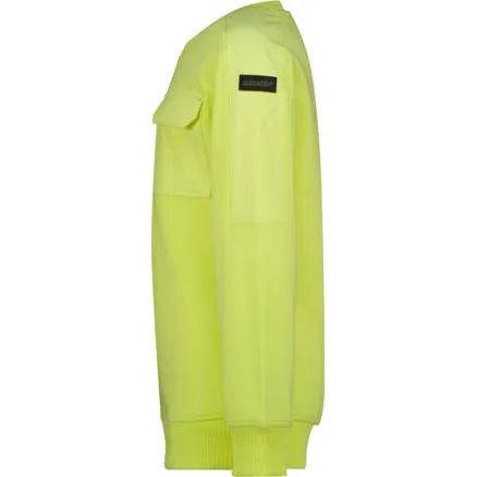 sweater limegroen Effen | Sweater van Raizzed pastel limegroen, foto 3