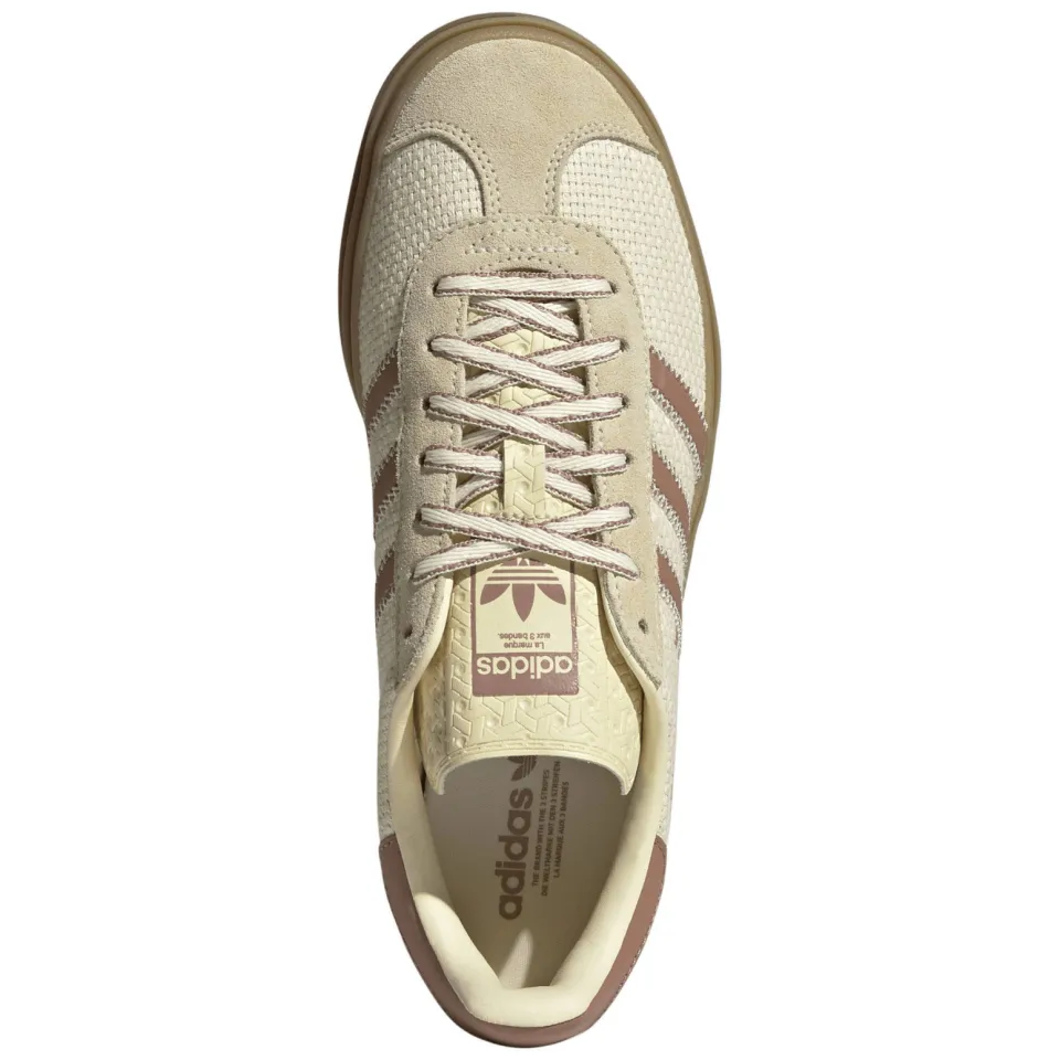Adidas Originals Gazelle Bold suède sneakers - ecru/roze, foto 5