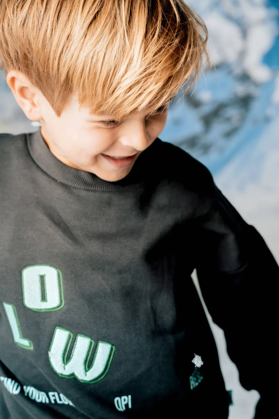 QPI sweater met tekst - antraciet, foto 5