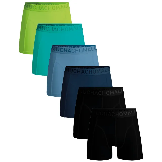 Muchachomalo Heren 6-pack Boxershorts Microfiber veelkleurig