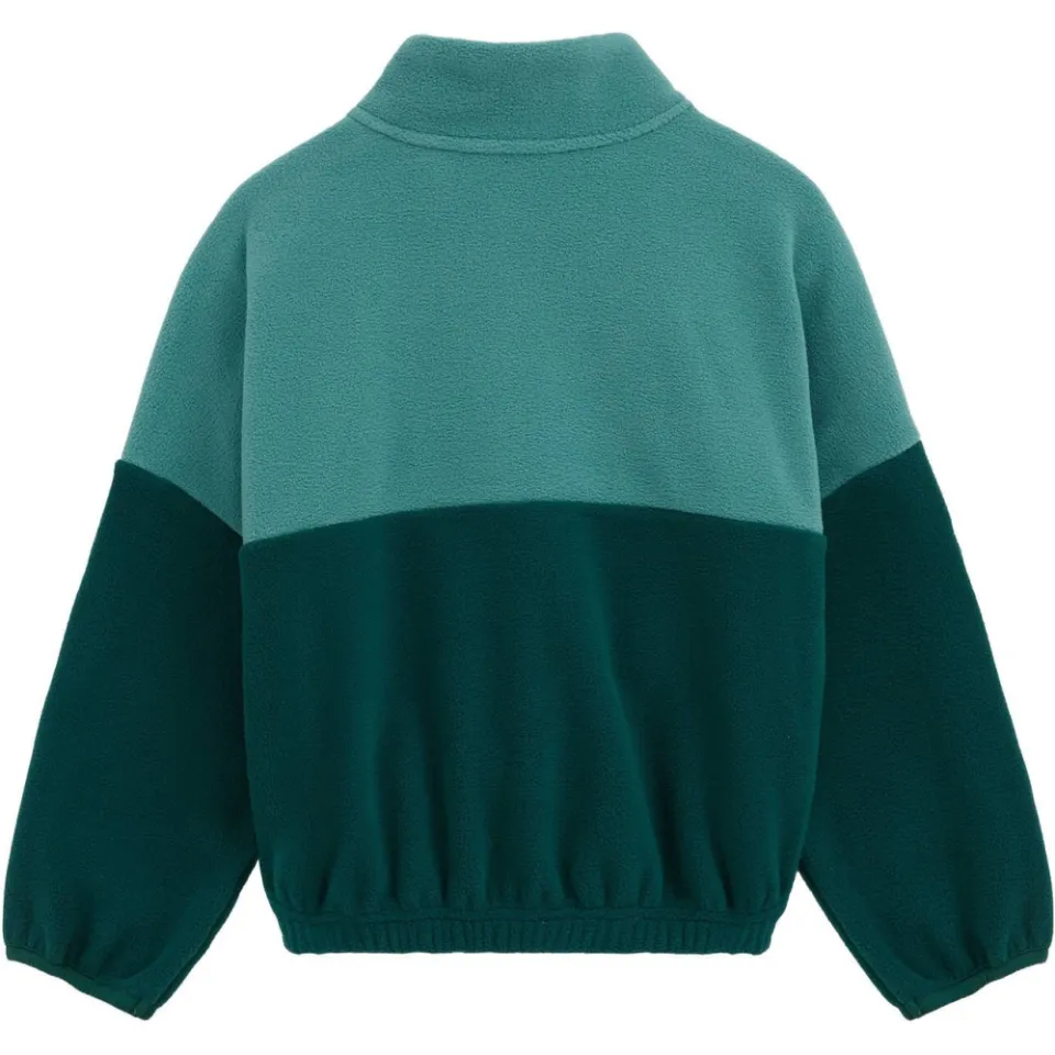 WE Fashion fleecetrui - groen/roze, foto 4