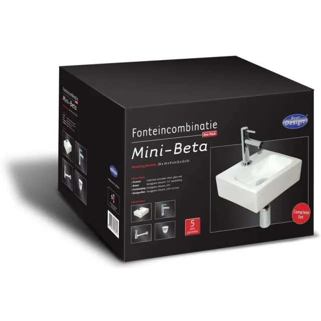 Best Design Fonteinset One pack Fonteincombinatie Mini -Beta