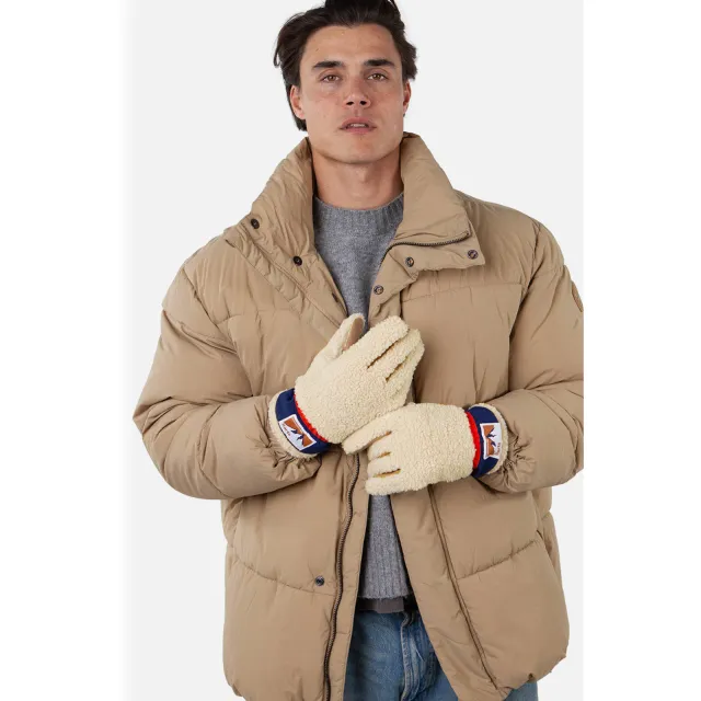 Barts teddy handschoenen Isafjord beige