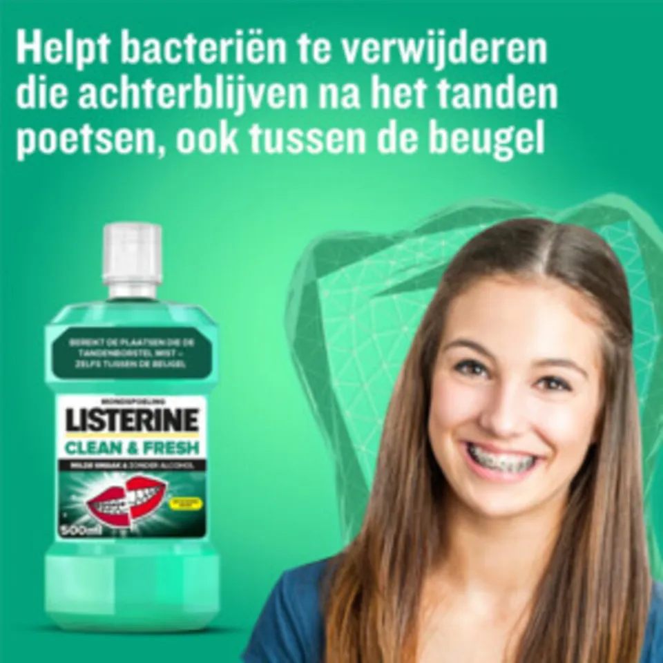 Listerine Clean & Fresh alcoholvrije mondspoeling, foto 3
