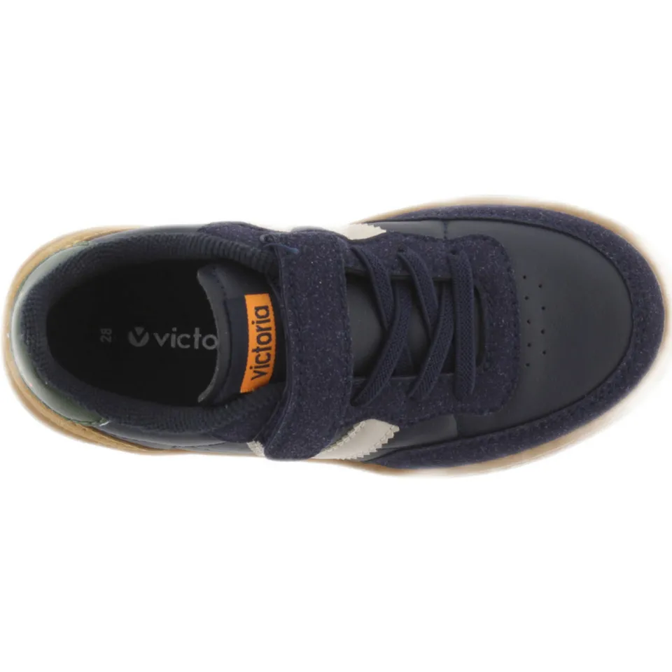 Victoria suède sneakers marineblauw, foto 3
