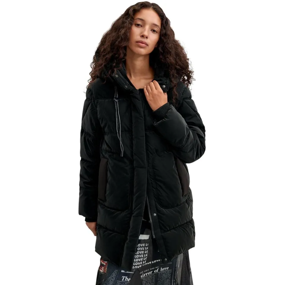 Desigual Priscilla winterjas zwart