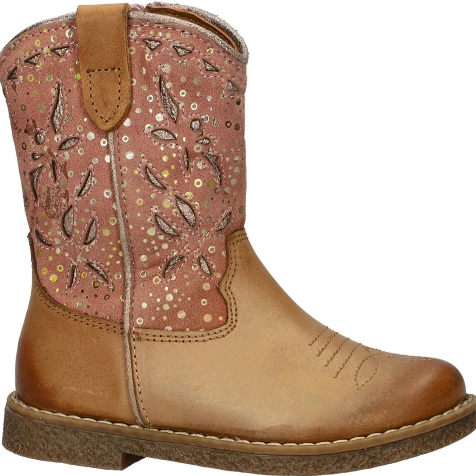 Nelson Kids leren cowboylaarzen cognac, foto 2