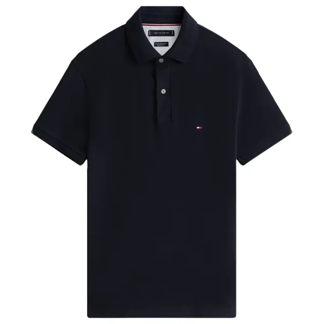 Tommy Hilfiger regular fit polo 1985 donkerblauw