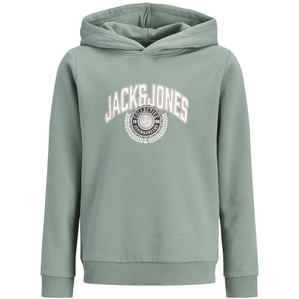 Jack & Jones JUNIOR hoodie met logo - groen, foto 2