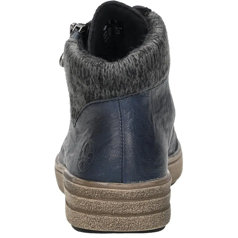 Rieker 298945 hoge sneakers blauw, foto 4