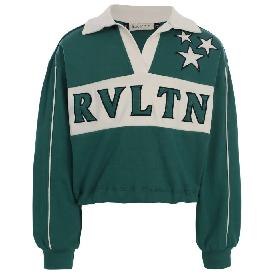 LOOXS 10sixteen boxy sweater met sterren - groen, foto 2