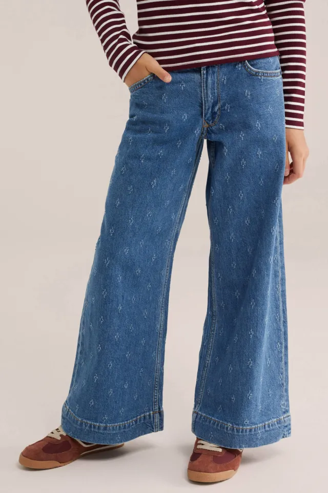 WE Fashion Blue Ridge wide leg jeans - blauw, foto 3