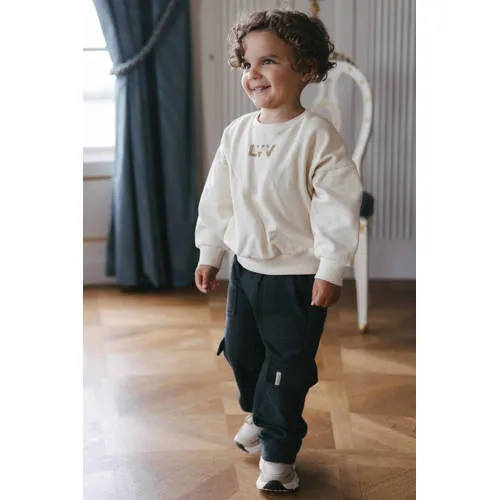 Levv cargo joggingbroek grijsblauw, foto 3