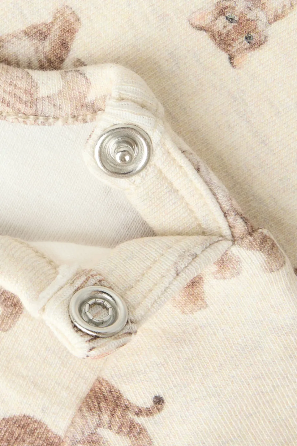 NAME IT BABY gebreide romper met print - ecru/beige Jongens Stretchkatoen Ronde hals, foto 3