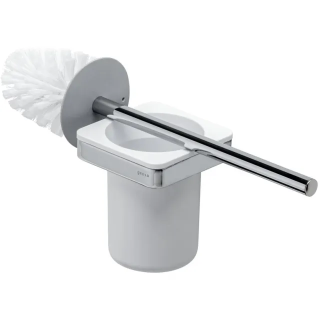 Geesa Toiletborstel met Houder Geesa Frame Wit Chroom