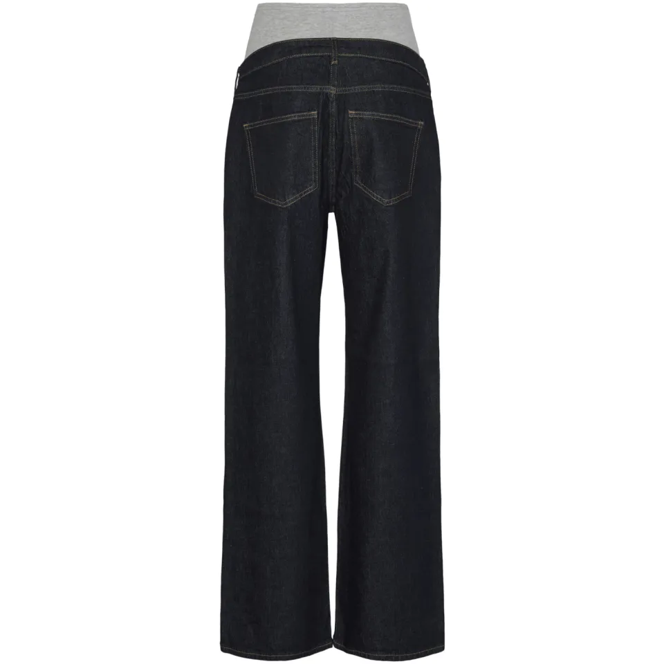 Vero Moda MATERNITY VMMTESSA zwangerschaps wide leg jeans - donkerblauw, foto 3